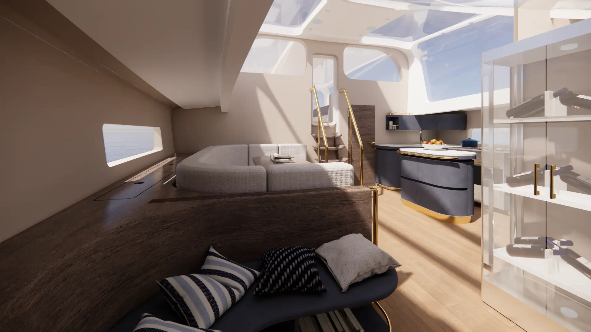 Curved folding structure made of an A4 paper